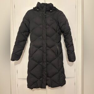The North Face Long Puffer Jacket Women's (XS) Black Quilted Coat